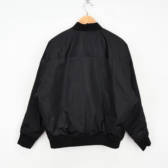 Athleta Sateen Bomber Jacket Black Size Large Tall NWT - Picture 7 of 11